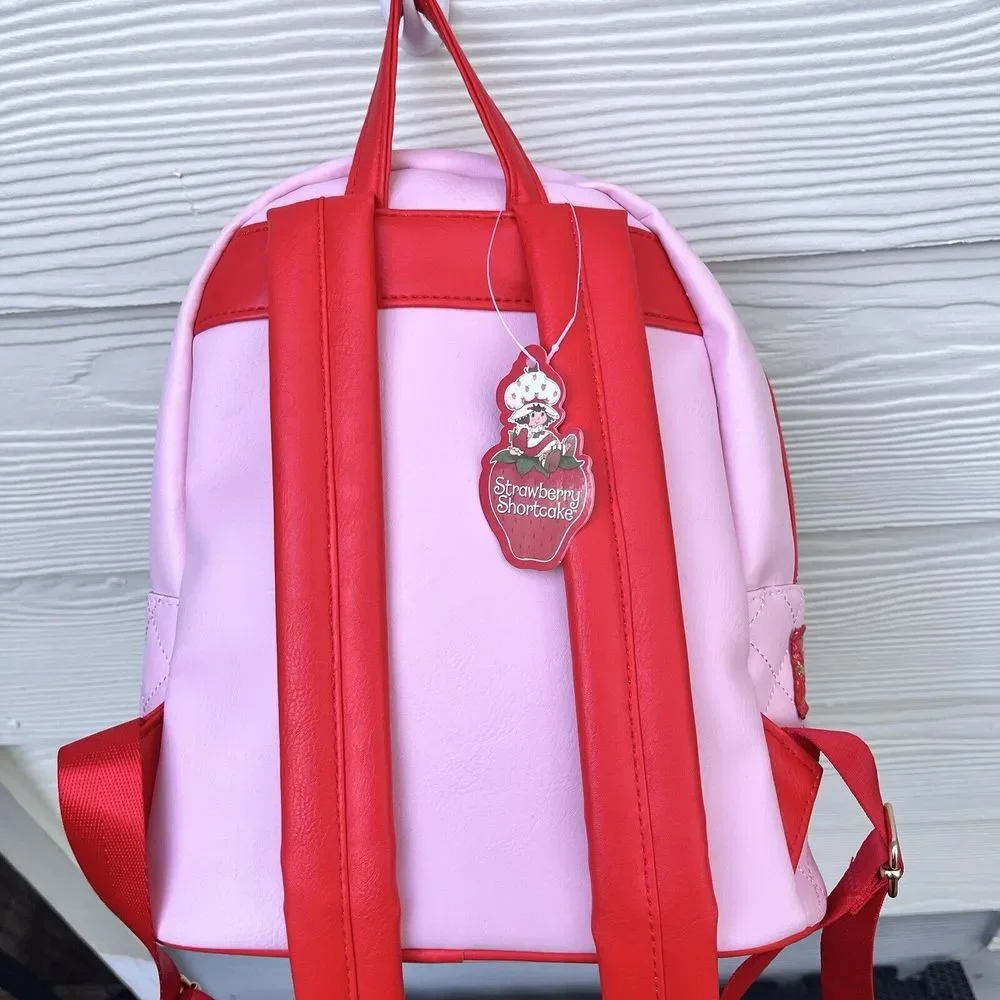 Strawberry Shortcake Mini‎ Backpack  Polka Dot Bow Quilted Bag Pink NEW 2024